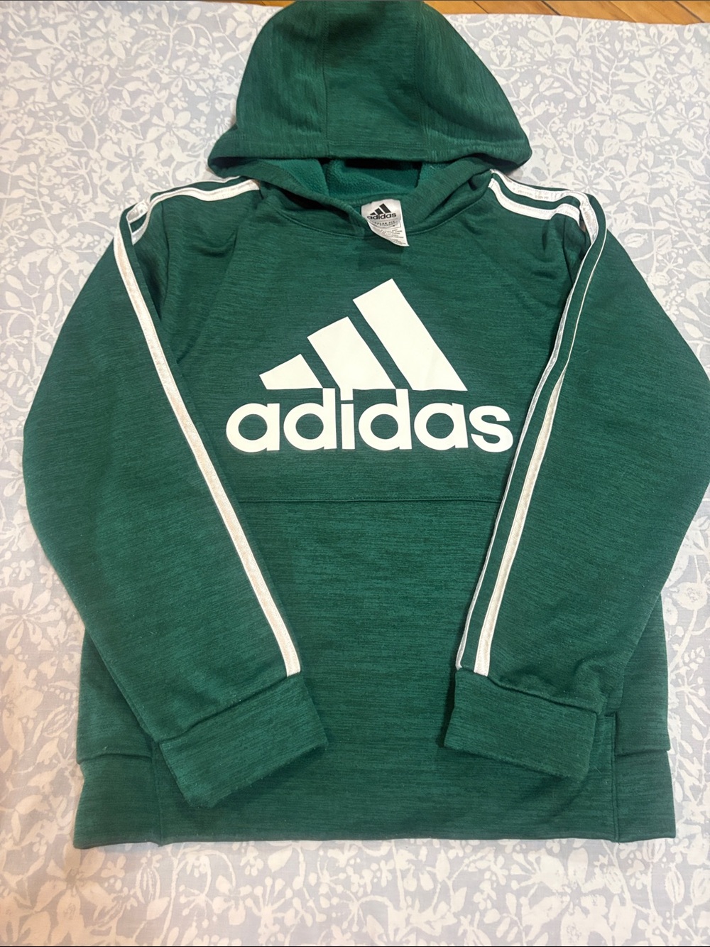 adidas Kids Pullover Regular Fit Coupe Standard Hoodie, Size 10-12